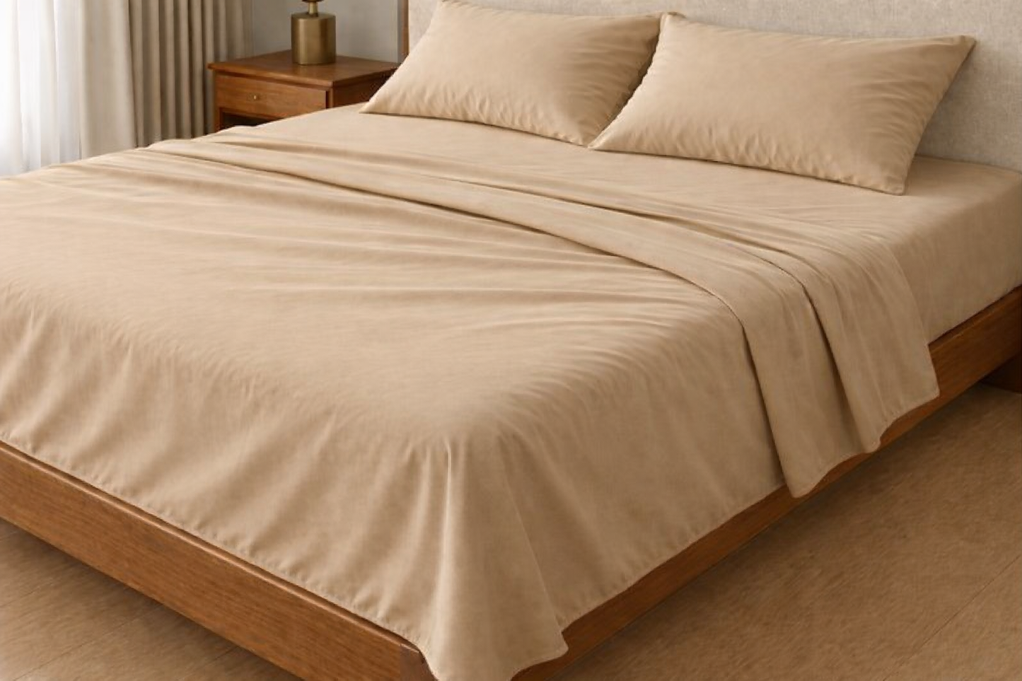 Flat Sheet - Sandy Beige