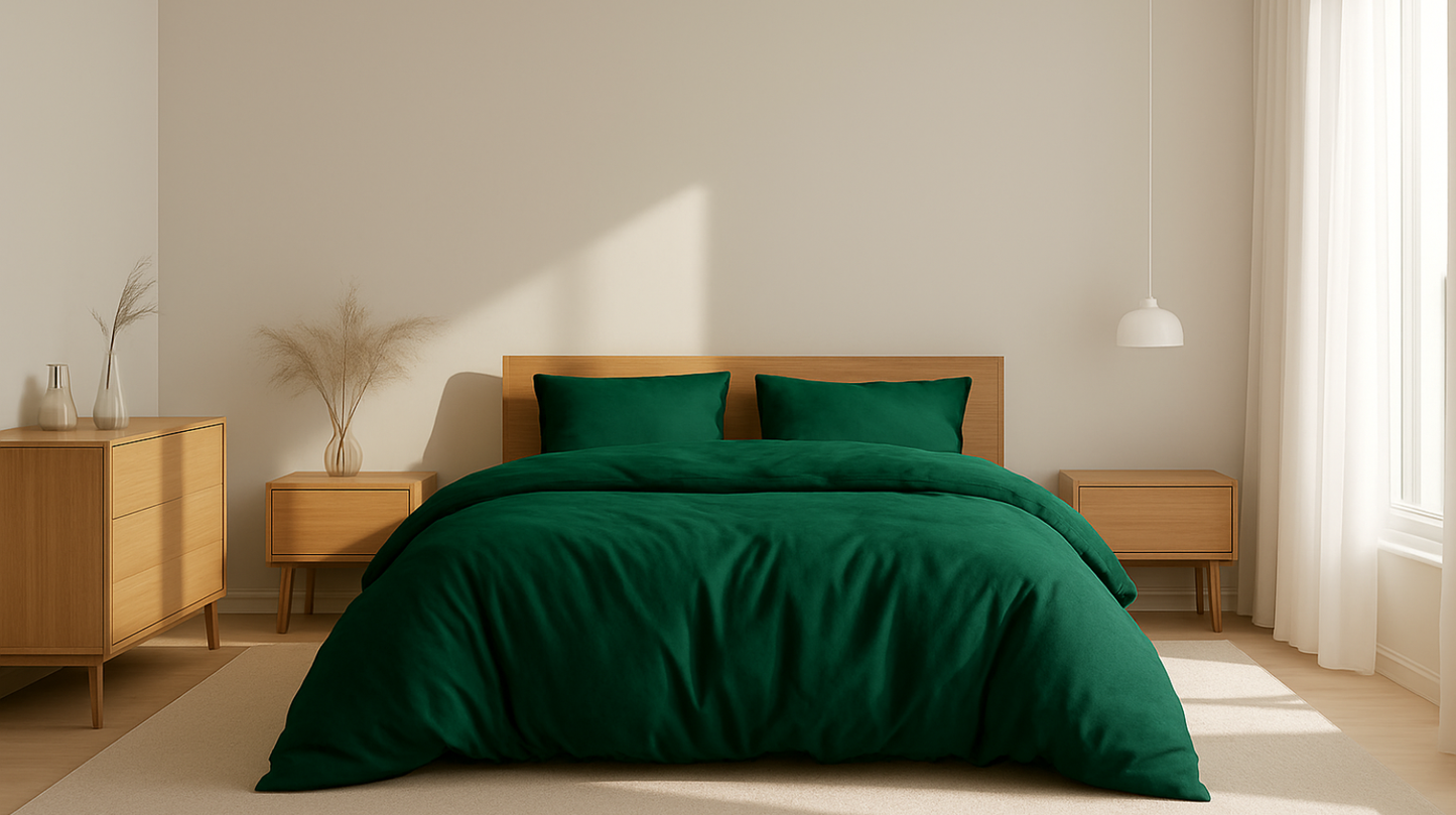 Quilt Cover - Forest Green