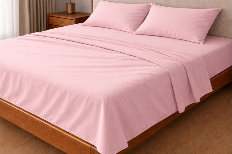 Flat Sheet - Coral Blush