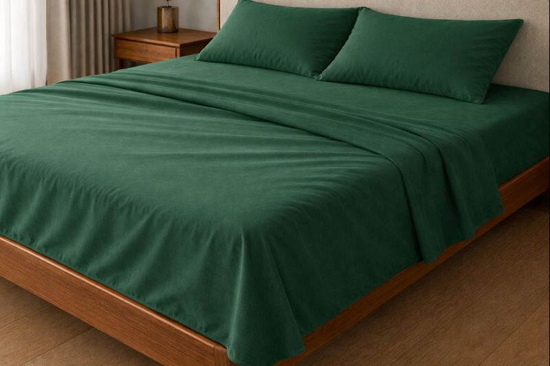 Flat Sheet - Forest Green