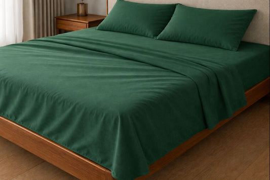 Flat Sheet - Forest Green
