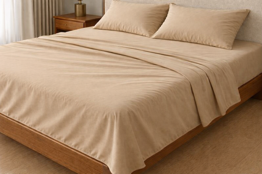 Flat Sheet - Sandy Beige