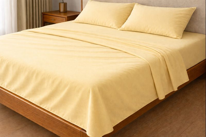 Flat Sheet - Butter Yellow