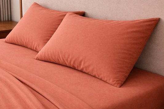 Pillowcase Pair - Clay Terracotta