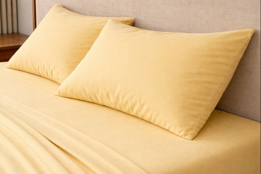 Pillowcase Pair - Butter Yellow